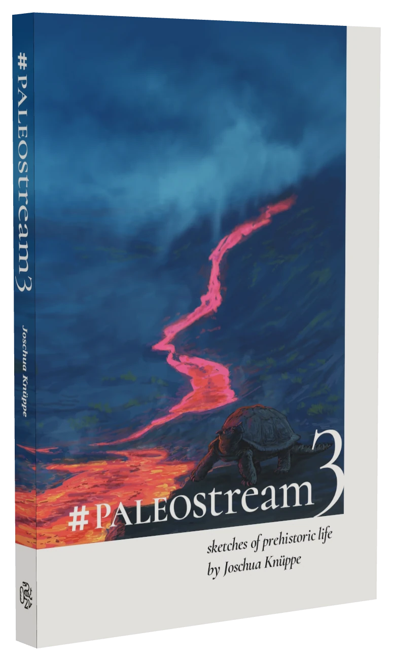 The #Paleostream 3 hardcover, standing